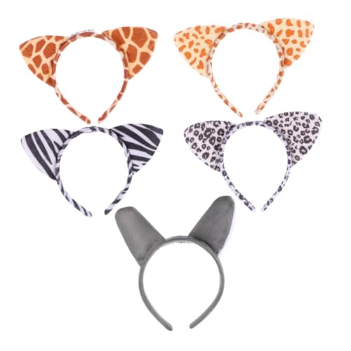 SHERCHPRY 5 Stück Leoparden Katzenohren Haarband Teiliges für Kostümfeste Halloween und Tierpartys Leicht Stylisch für Unvergessliche Veranstaltungen SHERCHPRY 5 Stück Leoparden Katzenohren Haarband Teiliges für Kostümfeste Halloween und Tierpartys Leicht Stylisch für Unvergessliche Veranstaltungen von SHERCHPRY
