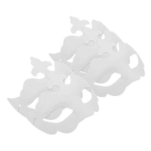 SHERCHPRY 5 Stück Papier-mardi-gras-masken, Schlichte Weiße Maskerade-masken, Diy-halbgesichts-papier-ballmasken Für Frauen, Männer, Erwachsene, Kostüm, Party, Kunst, Bastelprojekt SHERCHPRY 5 Stück Papier-mardi-gras-masken, Schlichte Weiße Maskerade-masken, Diy-halbgesichts-papier-ballmasken Für Frauen, Männer, Erwachsene, Kostüm, Party, Kunst, Bastelprojekt von SHERCHPRY