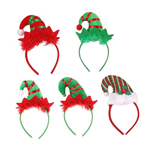 SHERCHPRY 5 Stück Teiliges Haar Accessoire Weihnachten Weiche Bequeme Stirnbänder mit Glocken und Bunten Federn Langlebig Leicht für Weihnachtsfeiern Kostüm und Geburtstagsfeiern SHERCHPRY 5 Stück Teiliges Haar Accessoire Weihnachten Weiche Bequeme Stirnbänder mit Glocken und Bunten Federn Langlebig Leicht für Weihnachtsfeiern Kostüm und Geburtstagsfeiern von SHERCHPRY