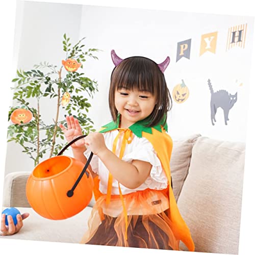 SHERCHPRY 5 Stück Teiliges Halloween Glitzer Teufelshörner Haarreif Leichtes Stirnband mit Glänzenden Hörnern Buntes Kopfband für Damen für Party Karneval und Kostümspiele von SHERCHPRY