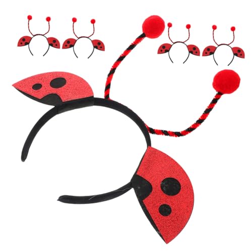 SHERCHPRY 5 Stück Teiliges Marienkäfer Haarreif mit Kleinen Antennen Leichtes Bequemes Insektenkostüm Stirnband für Damen für Karneval Fasching Halloween und Partys SHERCHPRY 5 Stück Teiliges Marienkäfer Haarreif mit Kleinen Antennen Leichtes Bequemes Insektenkostüm Stirnband für Damen für Karneval Fasching Halloween und Partys von SHERCHPRY