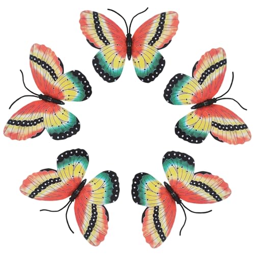 SHERCHPRY 5 Stück Teiliges Schmetterling Tanzrequisiten Handlich Leicht Bunte Dekoration Für Bühnenauftritte Party Geburtstag Tanzshows SHERCHPRY 5 Stück Teiliges Schmetterling Tanzrequisiten Handlich Leicht Bunte Dekoration Für Bühnenauftritte Party Geburtstag Tanzshows von SHERCHPRY