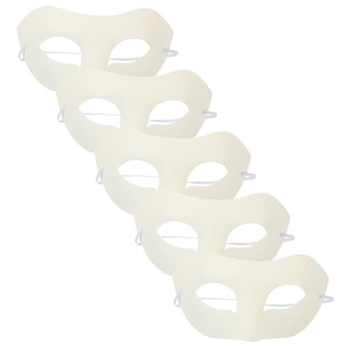 SHERCHPRY 5 Stück leere weiße Maskerade Cosplay-Halloween-Party-weiße Masken DIY - hallowen masks masken für halloween DIY Masken für Party Halloween-Maskenstütze Papier SHERCHPRY 5 Stück leere weiße Maskerade Cosplay-Halloween-Party-weiße Masken DIY - hallowen masks masken für halloween DIY Masken für Party Halloween-Maskenstütze Papier von SHERCHPRY