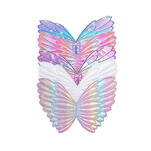 SHERCHPRY 5 Stücke Kinder Feenflügel Requisiten Verkleidungszubehör Für Halloween Prinzessin Kostüme Zufällige Farbe von SHERCHPRY
