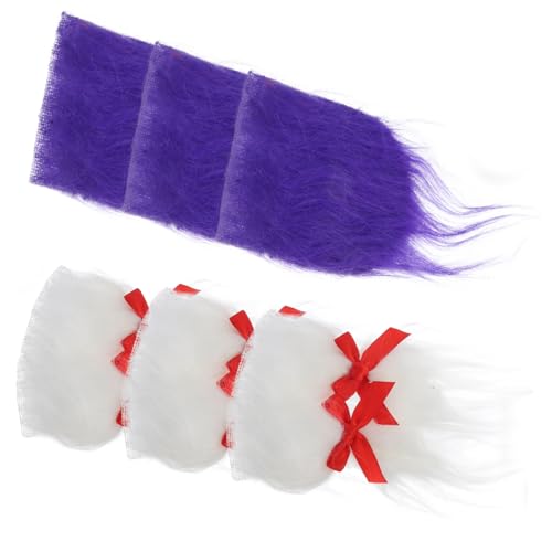 SHERCHPRY 6 Sätze Puppenbart Perücke Kostüm Schnurrbart Bart Shampoo Bartset Für Männer Falsche Schnurrbärte Bartpflege Für Männer Bartwachstumsset Brauner Falscher Bart Zubehör Basteln Holz von SHERCHPRY