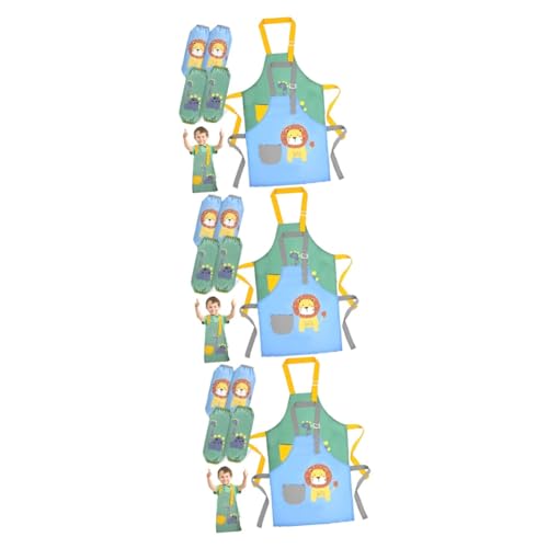 SHERCHPRY 6 Stk Babyschürze Kunstschürze für Kinder Kleinkindschürze Schürzen für Kinderschürzen zum Bemalen Säuglingsschürze Mädchen Lätzchen Umgekehrter Verband Lebensmittel Junge Kleidung von SHERCHPRY