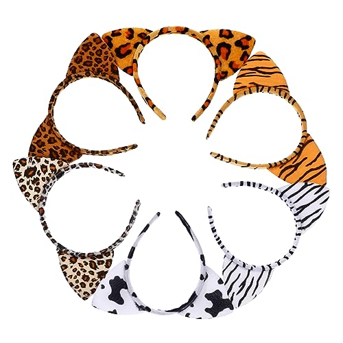 SHERCHPRY 6 Stück Leopardenohren Haarreif Teiliges Tier Haarband für Kostümpartys Halloween und Karneval Stylisches Katzenkostüm Zubehör Bequem und Leicht für Damen SHERCHPRY 6 Stück Leopardenohren Haarreif Teiliges Tier Haarband für Kostümpartys Halloween und Karneval Stylisches Katzenkostüm Zubehör Bequem und Leicht für Damen von SHERCHPRY