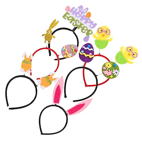 SHERCHPRY 6 Stück Ostern Stirnband Erwachsene Zubehör Party Für Stütze Dekorationen Mädchenhaarband Bezauberndes Trachtenhaarband Dekoratives Kostüm-haarband Gefühlt SHERCHPRY 6 Stück Ostern Stirnband Erwachsene Zubehör Party Für Stütze Dekorationen Mädchenhaarband Bezauberndes Trachtenhaarband Dekoratives Kostüm-haarband Gefühlt von SHERCHPRY
