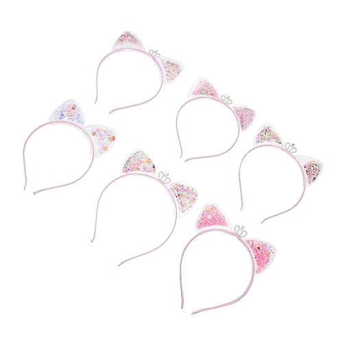 SHERCHPRY 6 Stück Teiliges Pailletten Katzenohren Stirnband Quicksand Glitzer Haarreif Party Haaraccessoire Bequeme Geeignet für Kostüme und Fotoshootings Zufällige Zufällige Farbe SHERCHPRY 6 Stück Teiliges Pailletten Katzenohren Stirnband Quicksand Glitzer Haarreif Party Haaraccessoire Bequeme Geeignet für Kostüme und Fotoshootings Zufällige Zufällige Farbe von SHERCHPRY