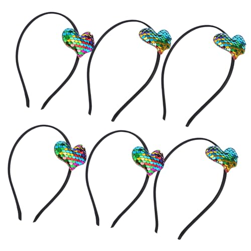 SHERCHPRY 6 Stück Teiliges Valentinstag Stirnband mit Herz Pailletten für Mädchen für Valentinstag Hochzeiten und Partys SHERCHPRY 6 Stück Teiliges Valentinstag Stirnband mit Herz Pailletten für Mädchen für Valentinstag Hochzeiten und Partys von SHERCHPRY