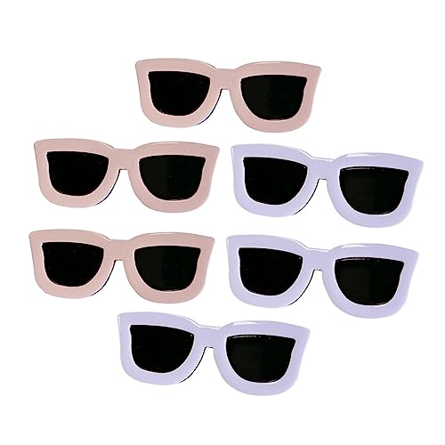 SHERCHPRY 6Stücke Sonnenbrille Haarklammern Lustige Haarspangen für Partys und Besondere Anlässe für Verschiedene Frisuren und Haarfarben Komfortabel von SHERCHPRY