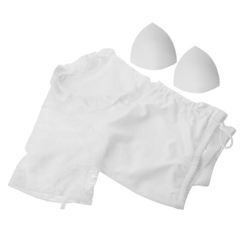 SHERCHPRY Atmungsaktives Damen Oktoberfest Spitzen Top V Ausschnitt Elegantes Weißes Dirndl Kostüm für Bühne Cosplay Mottopartys SHERCHPRY Atmungsaktives Damen Oktoberfest Spitzen Top V Ausschnitt Elegantes Weißes Dirndl Kostüm für Bühne Cosplay Mottopartys von SHERCHPRY