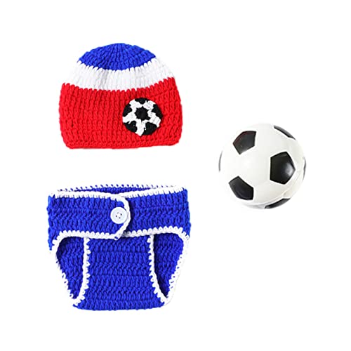 SHERCHPRY Babykostüm Satz Fußball Outfit für Neugeborene Fotografie Kostüm mit Hut und Shorts zur Babyparty Kreative Babybekleidung SHERCHPRY Babykostüm Satz Fußball Outfit für Neugeborene Fotografie Kostüm mit Hut und Shorts zur Babyparty Kreative Babybekleidung von SHERCHPRY