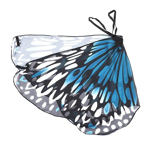 SHERCHPRY Badetuch Strand Flügel dress for halloween schminke kinderknallzeug kinderschmink spielsachen für Schmetterlingsmantel Umhang für Bühnenauftritte Polyester Blue von SHERCHPRY