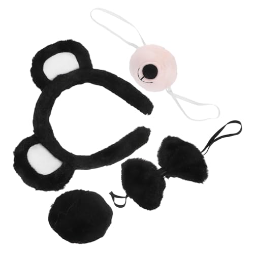 SHERCHPRY Bärenohr Stirnband Bärenkostüm Kopfbedeckung Bärennase Für Halloween Bärenkostüm Stirnband Für Party Bärenohr Kopfbedeckung Bärenfliege Kostüm Süßes SHERCHPRY Bärenohr Stirnband Bärenkostüm Kopfbedeckung Bärennase Für Halloween Bärenkostüm Stirnband Für Party Bärenohr Kopfbedeckung Bärenfliege Kostüm Süßes von SHERCHPRY