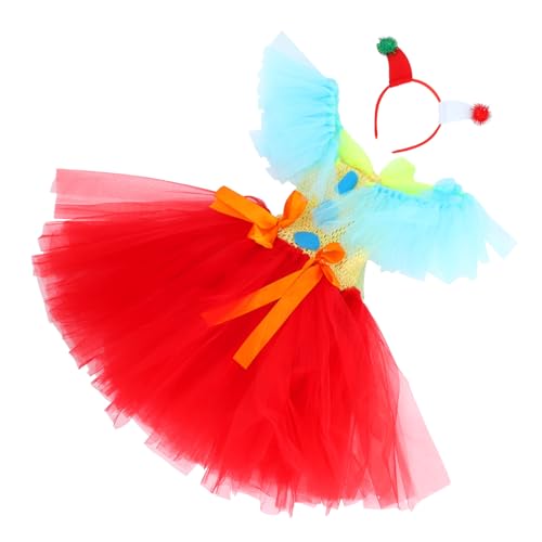 SHERCHPRY Clown Tutu Kleid mit Kopfband Buntes Zirkus Kostüm für Mädchen Atmungsaktives Tüllrock Outfit für Halloween Geburtstagsfeiern Schulveranstaltungen und Festliche Anlässe SHERCHPRY Clown Tutu Kleid mit Kopfband Buntes Zirkus Kostüm für Mädchen Atmungsaktives Tüllrock Outfit für Halloween Geburtstagsfeiern Schulveranstaltungen und Festliche Anlässe von SHERCHPRY