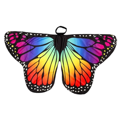 SHERCHPRY Cosplay Schmetterlingsflügel Damen Umhang Halloween Flügel Umhang Für Schmetterlingsflügel Elegante Kostüme Weiche Party Enthüllung Erwachsene Accessoires Tanzschal Cosplay von SHERCHPRY