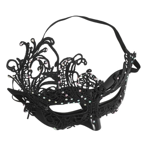 SHERCHPRY Damen Halbgesichts-Spitzenmaske mit Elastischem Band Verstellbar für Halloween Maskenball Karneval und Kostümparty Vielseitiges Accessoire für Vintage Moderne Outfits von SHERCHPRY