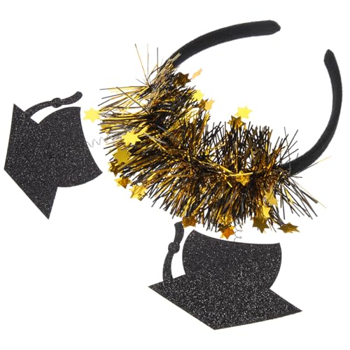 SHERCHPRY Doktorhut Stirnband Zubehör Party Stirnbänder Für Erwachsene Abschluss Stirnband Erwachsene Kopfschmuck Frauen Doktorhut Haarband Massen Abschlusskappen von SHERCHPRY