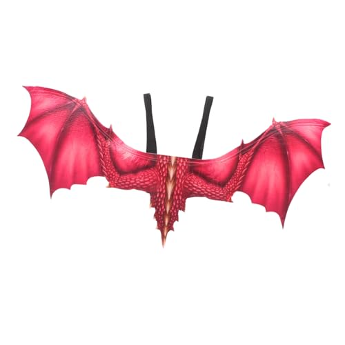 SHERCHPRY Drachenflügel Aus Vliesstoff Aufblasbares Kostüm Cosplay Cartoon Halloween Drachenmaske Und Flügel Kostüme Krähe Verkleidung Drache Lustiges Drachenkostüm von SHERCHPRY