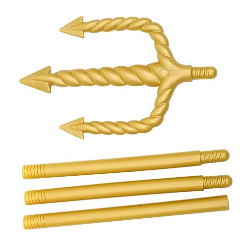 SHERCHPRY Dreizack -Requisiten Teufel Cosplay Goldene Dreizack-Requisite Teufelsstütze Goldene Dreizackgabel Halloween Party Requisiten Halloween-Cosplay Halloween-Heugabeln Plastik SHERCHPRY Dreizack -Requisiten Teufel Cosplay Goldene Dreizack-Requisite Teufelsstütze Goldene Dreizackgabel Halloween Party Requisiten Halloween-Cosplay Halloween-Heugabeln Plastik von SHERCHPRY