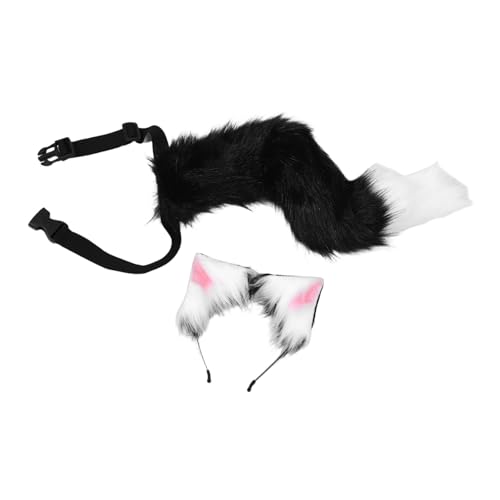 SHERCHPRY Flauschiges Katzenohren Stirnband mit Plüsch Set für Damen und Mädchen Leicht und Bequem Realistisches Cosplay Tierkostüm Zubehör für Halloween Mottoparty Karneval und Rollenspiele SHERCHPRY Flauschiges Katzenohren Stirnband mit Plüsch Set für Damen und Mädchen Leicht und Bequem Realistisches Cosplay Tierkostüm Zubehör für Halloween Mottoparty Karneval und Rollenspiele von SHERCHPRY