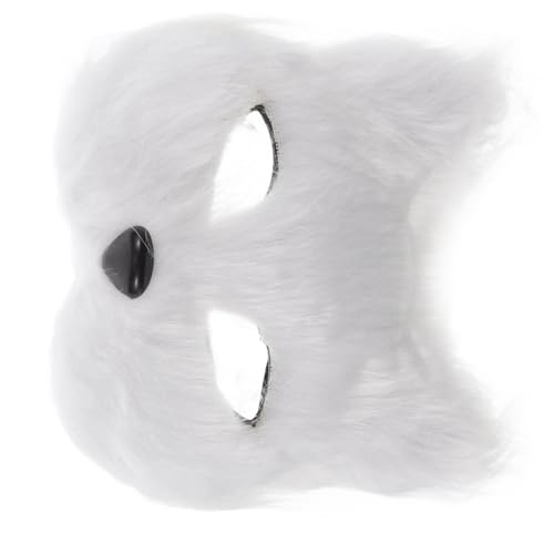 SHERCHPRY Fuchs-Katzenmaske Halloween-Maske masken für Maskenparty Kostümzubehör Masken für Cosplay-Events Fuchskostüm Maske pelzige Halbgesichtsmaske Tiergesichtsmaske Plastik Weiß SHERCHPRY Fuchs-Katzenmaske Halloween-Maske masken für Maskenparty Kostümzubehör Masken für Cosplay-Events Fuchskostüm Maske pelzige Halbgesichtsmaske Tiergesichtsmaske Plastik Weiß von SHERCHPRY