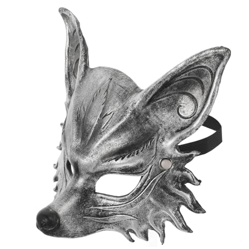 SHERCHPRY Fuchs Maske Halloween-maske Hirsch Anhänger Kostüm Maske 3d-maske Fuchsmaske Herrenmaske Augenmaske Maske Gruselige Maske Tanzmaske Figur Sparschwein Cartoon-tablett Silver Pu SHERCHPRY Fuchs Maske Halloween-maske Hirsch Anhänger Kostüm Maske 3d-maske Fuchsmaske Herrenmaske Augenmaske Maske Gruselige Maske Tanzmaske Figur Sparschwein Cartoon-tablett Silver Pu von SHERCHPRY
