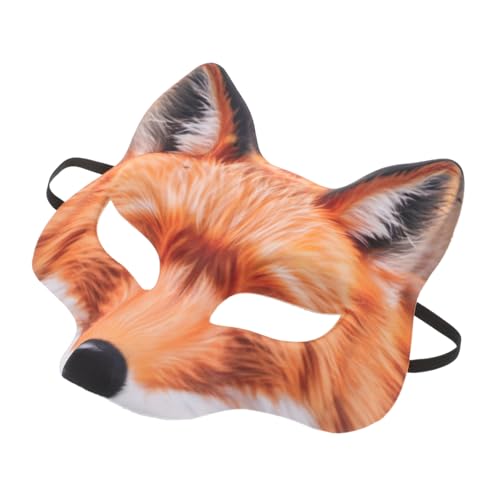 SHERCHPRY Fuchs-halbgesichtsmaske aus Robustem Material Realistische Tierkostüm-maske für Karneval Halloween Maskenball Vielseitig Einsetzbar für Erwachsene von SHERCHPRY