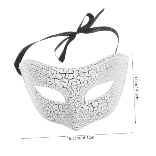 SHERCHPRY Gesichtsmaske Halloween mit Gruseligem Rissmuster Offene Gesichtsmaske für Damen und Herren Langlebiges Kostümzubehör für Maskenball Cosplay und Halloween-party von SHERCHPRY