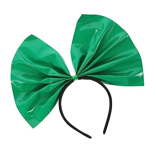 SHERCHPRY Großes Schleifen Stirnband für Damen Haaraccessoire für Festivals und Partys Strapazierfähig Bequem und Rutschfest Strahlendem Grün für Hochzeiten und Kostümierte Auftritte von SHERCHPRY