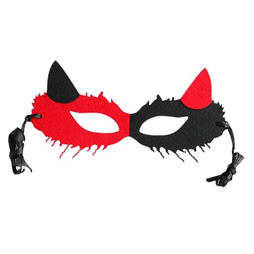 SHERCHPRY Halbgesichts Maske Damen Fox Halloween Masquerade Party Maske mit Teufelshörnern und Geheimnisvollem Design Venezianische Augenbedeckung für Karneval und Festveranstaltungen SHERCHPRY Halbgesichts Maske Damen Fox Halloween Masquerade Party Maske mit Teufelshörnern und Geheimnisvollem Design Venezianische Augenbedeckung für Karneval und Festveranstaltungen von SHERCHPRY