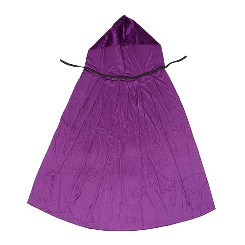 SHERCHPRY Halloween Cape Samtumhang Mit Kapuze Zauberer Halloween Kostüm Für Erwachsene Fantasy Lord Zubehör Bis Halloween Dekorationen Halloween Sensenmann Cosplay Vampirumhang Requisiten von SHERCHPRY
