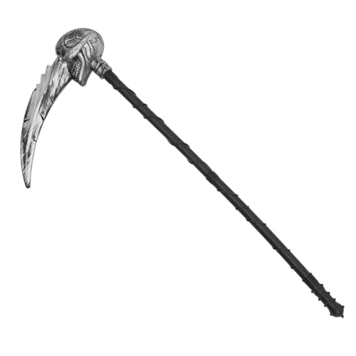 SHERCHPRY Halloween-Cosplay-Stütze Kostüm Sense-Stütze realistisch Sensenmann Halloween Halloween Toys Requisite für Halloween-Bühnenauftritt Halloween-Party- Plastik SHERCHPRY Halloween-Cosplay-Stütze Kostüm Sense-Stütze realistisch Sensenmann Halloween Halloween Toys Requisite für Halloween-Bühnenauftritt Halloween-Party- Plastik von SHERCHPRY