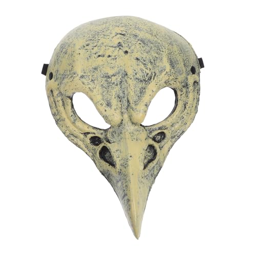 SHERCHPRY Halloween Cosplay Vogel Totenkopf Maske aus Leichtem PU Material Realistische Bird Skull Maske mit Offenem Atmungsaktivem Design Vielseitiges Accessoire für Maskenball Festival und von SHERCHPRY