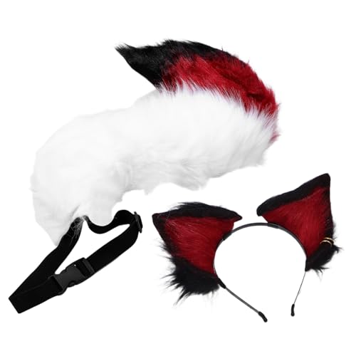SHERCHPRY Halloween Fuchsohr Haarreif und Plüsch Tierkostüm Accessoire für Cosplay Party Fasching Karneval SHERCHPRY Halloween Fuchsohr Haarreif und Plüsch Tierkostüm Accessoire für Cosplay Party Fasching Karneval von SHERCHPRY