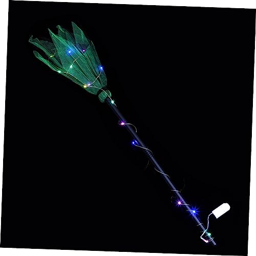 SHERCHPRY Halloween Hexenbesen mit Bunten LED Lichtern Stabile Hexenbesen Deko für Halloween Party Bühnenauftritt und Gruselige Festdekoration SHERCHPRY Halloween Hexenbesen mit Bunten LED Lichtern Stabile Hexenbesen Deko für Halloween Party Bühnenauftritt und Gruselige Festdekoration von SHERCHPRY