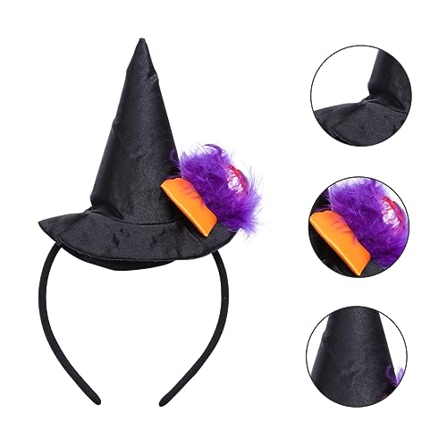 SHERCHPRY Halloween Hexenhut Haarreif mit Augen Design Stilvoller Hexenhut Haarschmuck für Erwachsene Vielseitiges Kostüm Accessoire für Party Karneval und Maskerade Modisches Halloween von SHERCHPRY
