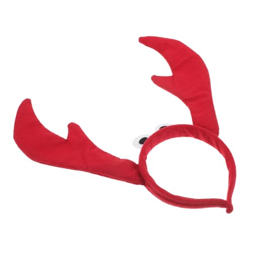 SHERCHPRY Halloween Krabben Stirnband mit Klammern und Großen Augen Leichtes Meerestier Haarband für Cosplay Schulaufführungen und Kostümpartys Langlebig und Farbintensiv für Erwachsene von SHERCHPRY