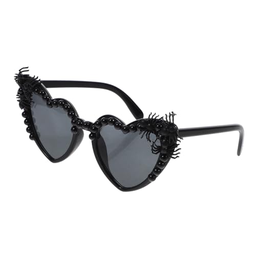 SHERCHPRY Halloween Partybrille Herzform mit Spinnenmotiv Schwarze Sonnenbrille für Karneval Festival und Jga Accessoire SHERCHPRY Halloween Partybrille Herzform mit Spinnenmotiv Schwarze Sonnenbrille für Karneval Festival und Jga Accessoire von SHERCHPRY
