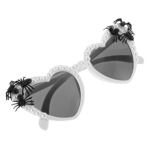 SHERCHPRY Halloween Partybrille Weiß Herzförmige Spinnenbrille Lustige Kostümbrille für Erwachsene Karneval Halloween Cosplay Zubehör SHERCHPRY Halloween Partybrille Weiß Herzförmige Spinnenbrille Lustige Kostümbrille für Erwachsene Karneval Halloween Cosplay Zubehör von SHERCHPRY