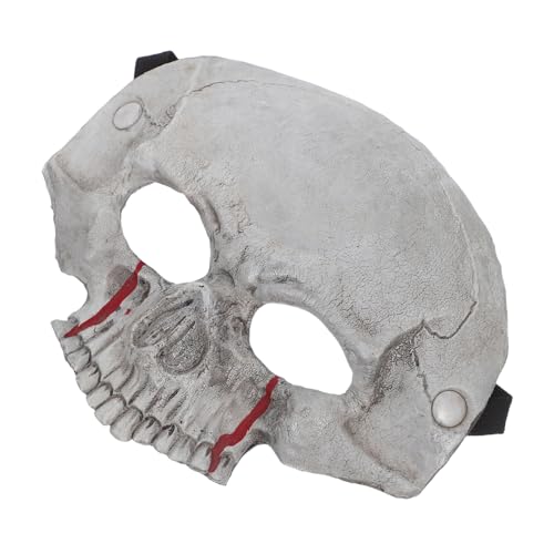 SHERCHPRY Halloween Schädel Halbmaske aus Schaumstoff mit Blutauge Atmungsaktive Horror Party Maske Leichtes Skelett Cosplay Zubehör für Mexikanische Halloween Kostüme und Maskeraden von SHERCHPRY