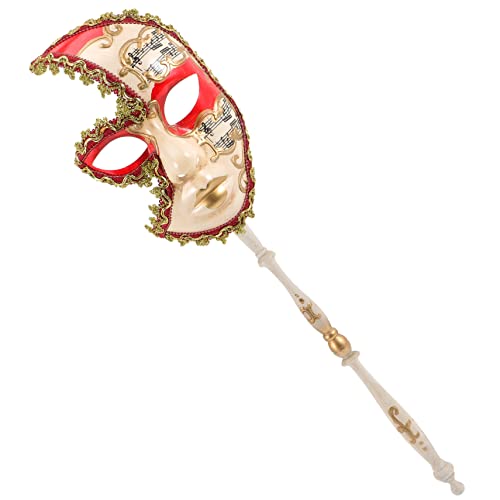 SHERCHPRY Handmaske Halloween-Cosplay-Maske Venezianische Masken für Frauen Maskerade-Maske einfach gestaltete Maske Partydekoration Abschlussball schmücken Zubehör Requisiten Stock Plastik von SHERCHPRY