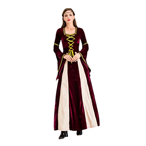 SHERCHPRY Kleid Mädchen-Outfit Korsett-Body für Damen Abschlussballträume Vintage-Korsett königliches Kostüm grillt Zähne Rock Damenröcke Cosplay viktorianisches Kostüm Prinzessin die Hexe von SHERCHPRY