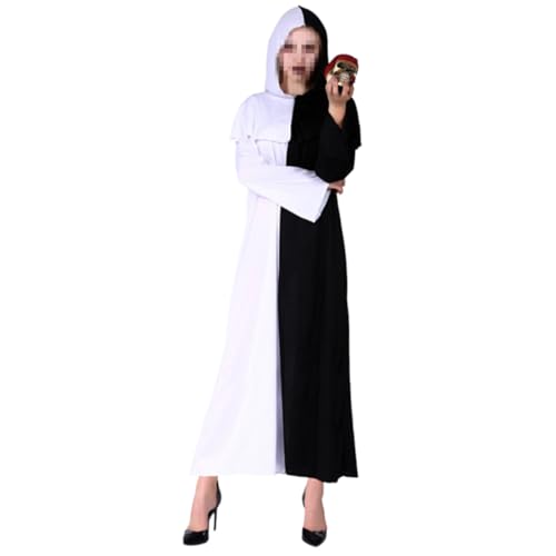 SHERCHPRY Halloween umhang Halloween kostüm Cosplay kostüm Hexenmantel mit Kapuze Kostüm für Erwachsene Männer Kleider Hexen-Coaplay Hexenumhang Kleidung die Hexe Männer und Frauen von SHERCHPRY