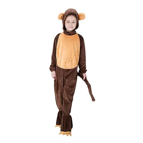 SHERCHPRY Kinderkleidung Kinderkostüm Affen-Cosplay Tierkostüm für Kinder Affen-Pyjama für Kinder Affenkostüm Kleider Rollenspielkostüm für Kinder Europäisch und amerikanisch Trainingsanzug von SHERCHPRY