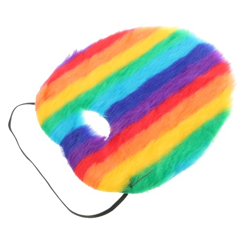 SHERCHPRY Künstliche Bart-Requisiten FALSCH Regenbogen Bart für Männer Schnurrbärte gefälscht Plüsch Fake Beard Fake Schnurrbart künstlicher Bart realistischer Schnurrbart für Cosplay Stoff von SHERCHPRY