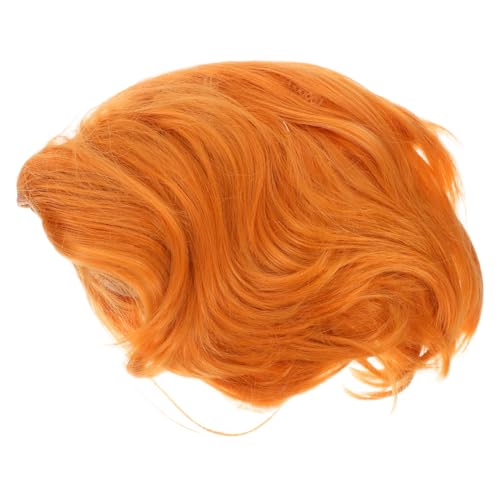 SHERCHPRY Kurze Herrenperücke Aus Hitzebeständigen Kunstfasern Goldener Farbe Für Cosplay Halloween Und Kostümpartys Mit Sicheren Sitz Und Leichtem Styling von SHERCHPRY