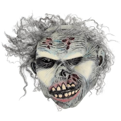 SHERCHPRY Lockige Tiermaske für Halloween-Party gruselige Halloween-Maske Maskerade Wolf Maske für Frauen unheimlich halloween masken halloweenmaske Festivalmaske lustige Maske Emulsion Grey SHERCHPRY Lockige Tiermaske für Halloween-Party gruselige Halloween-Maske Maskerade Wolf Maske für Frauen unheimlich halloween masken halloweenmaske Festivalmaske lustige Maske Emulsion Grey von SHERCHPRY