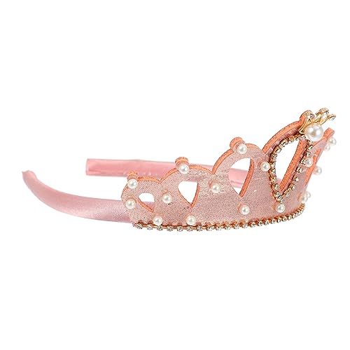 SHERCHPRY Mädchen Krone Haarband für Geburtstagsfeiern Tiara Stirnband mit Perlen und Strass für Kostümpartys Hochzeiten und Besondere Anlässe von SHERCHPRY